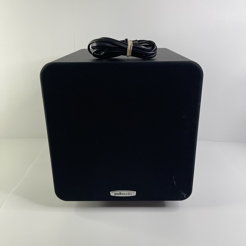 Polk Audio PSW111 Compact 8in Powered Subwoofer Black 100W Home Theater Tested
